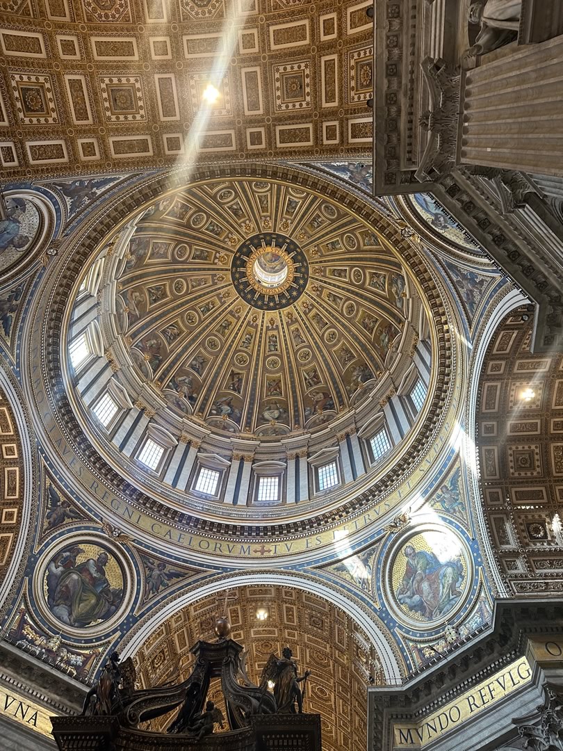 Italy-Rome Dome of Saint Peters Basilica