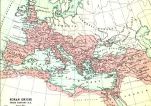 Roman Empire Map in the first century AD.